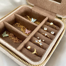 Load image into Gallery viewer, Velvet Tan Jewelry Box
