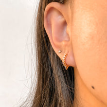 Load image into Gallery viewer, Spike Huggie Earrings
