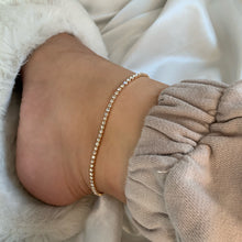 Load image into Gallery viewer, Gold Tennis Anklet
