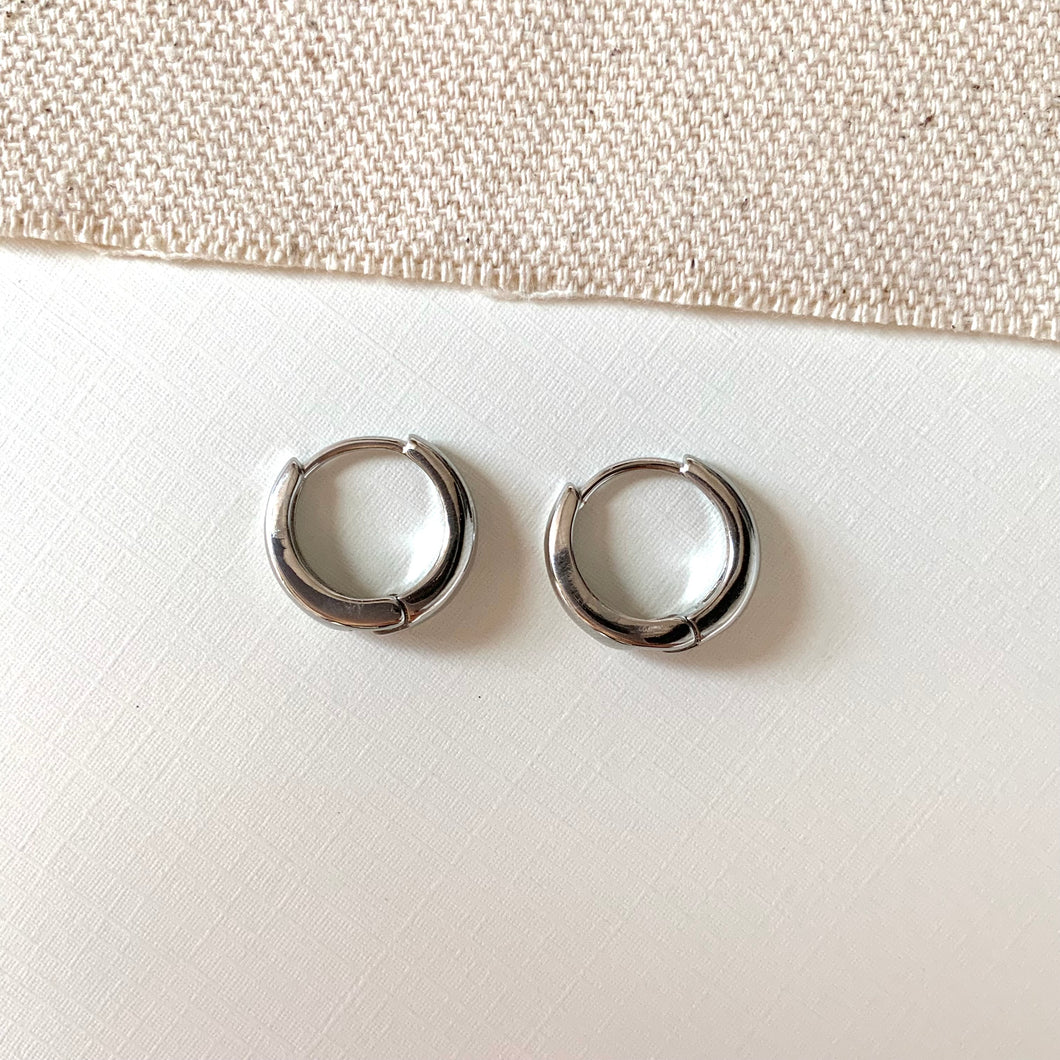 Silver Hoops